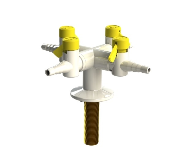 Arboles UK 900034 NRV 4 way drop lever gas tap