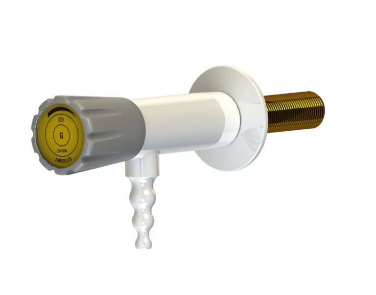 Laboratory gas taps, drop lever gas taps, push turn gas taps.