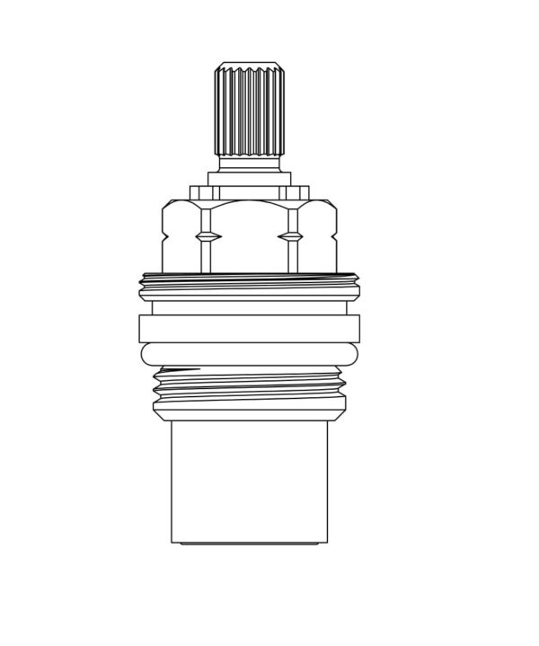 Ceramic Headwork for Cold Water Lever Action Taps