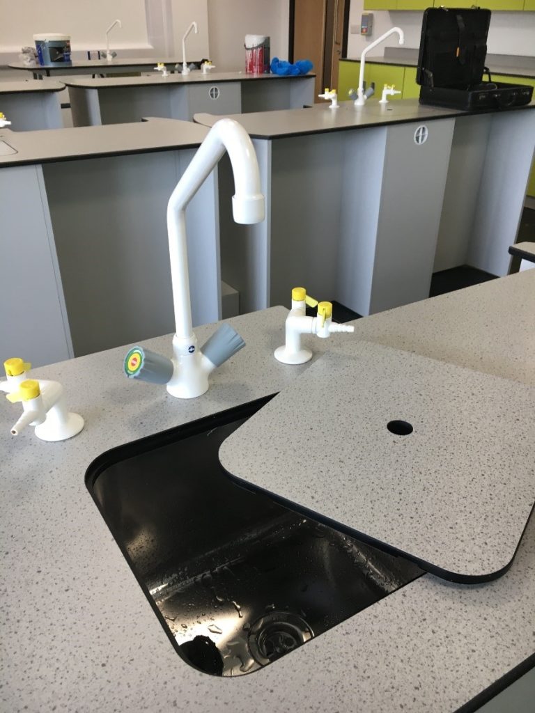 School science taps with our heavy duty Rilsan powder coat