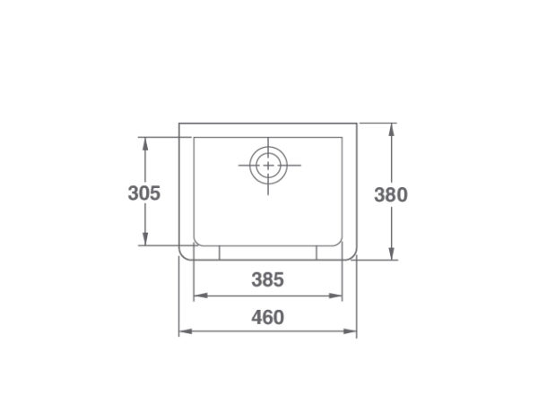 Arboles UK - Cl0300010 - Cleaner - Sink Dimensions