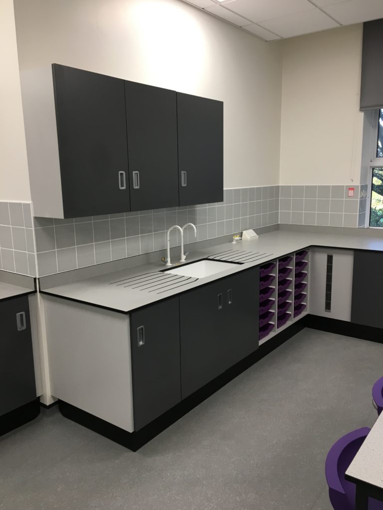 A completed laboratory featuring a product set from Arboles UK.