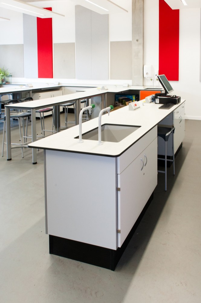 A school laboratory finished and ready for action